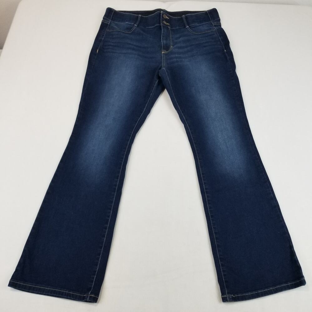 Apt 9 Jeans Womens Size 16 Tummy Control Bootcut Medium Wash Mid Rise Stretch